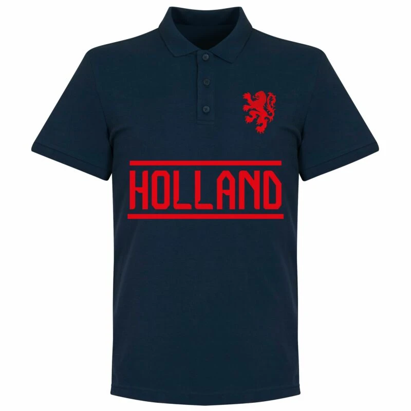Holland Team Polo Shirt - Marine 1 Holland Team Polo Shirt - Marine