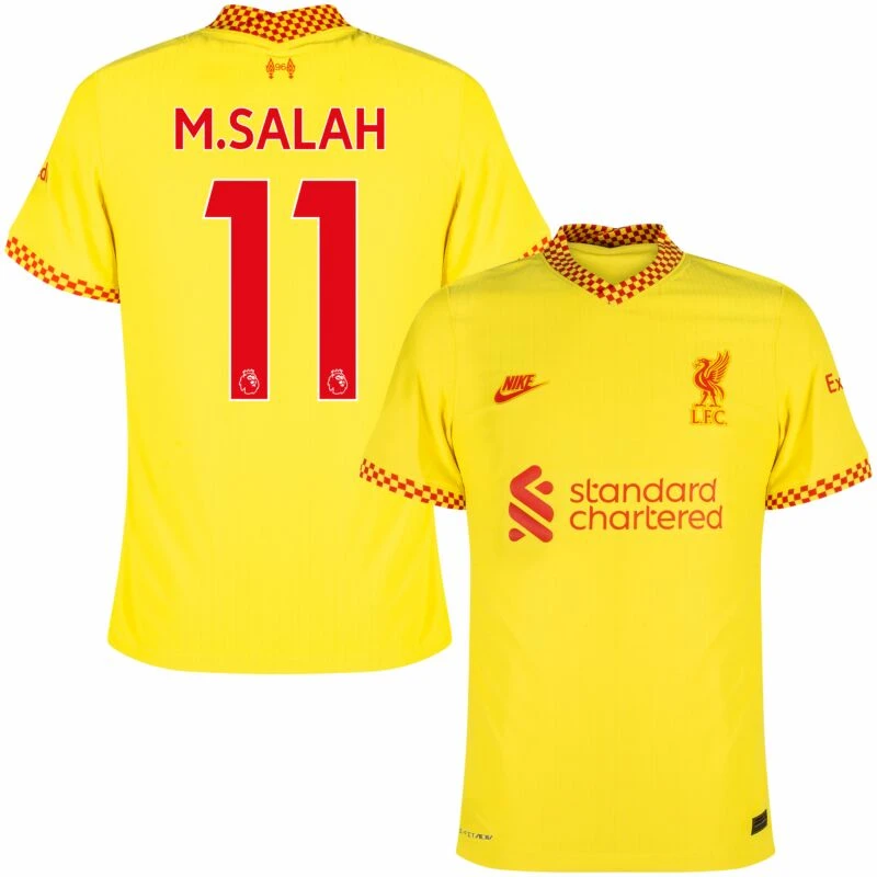 Nike Liverpool Dri-fit ADV 3. M.Salah 11 Trikot 2021-2022 (Premier League Beflockung) 1 Nike Liverpool Dri-fit ADV 3. M.Salah 11 Trikot 2021-2022 (Premier League Beflockung)