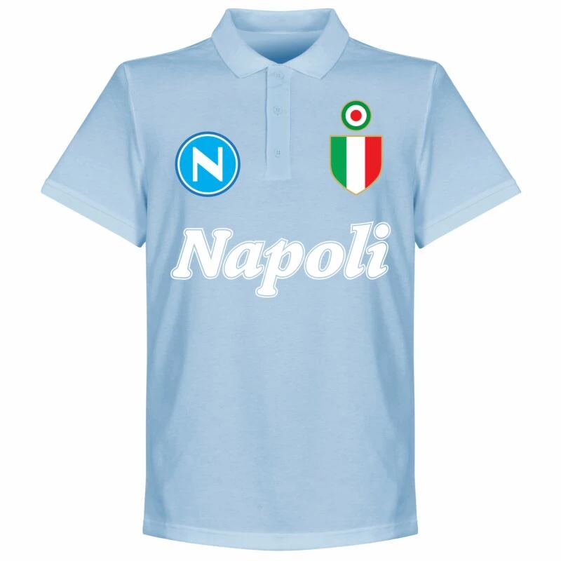 Neapel Team Polo Shirt - Hellblau 1 Neapel Team Polo Shirt - Hellblau