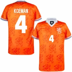 Copa Holland Home Koeman 4 Retro Trikot 1994 (Retro Filz-Spielerbeflockung)