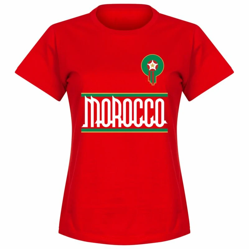 Morokko Team Frauen T-shirt - Rot 1 Morokko Team Frauen T-shirt - Rot