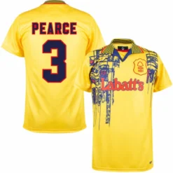 Copa Nottingham Forest Away Pearce 3 Retro Trikot 1995-1997 (Retro Flex Beflockung)