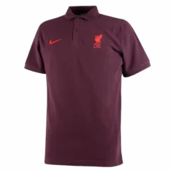 Nike Liverpool Crest Pique Polo - Burgund 2022-2023
