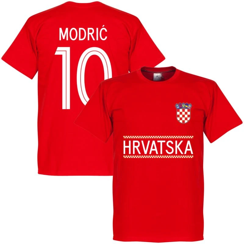 Kroatien Modric 10 Team T-Shirt - Rot 1 Kroatien Modric 10 Team T-Shirt - Rot