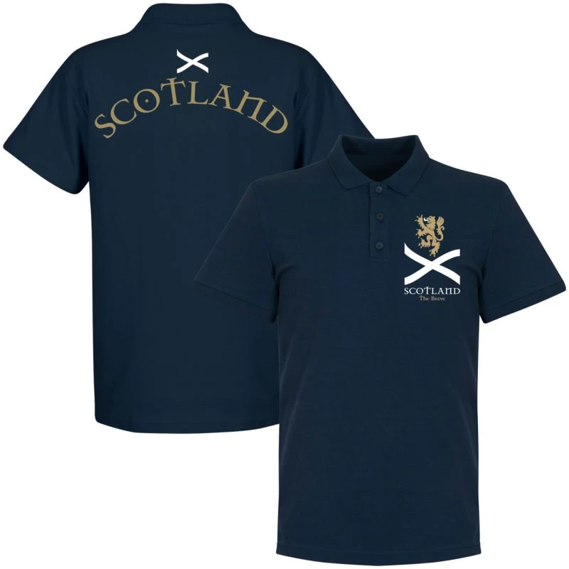 Schottland The Brave Polo Shirt - Navy 1 Schottland The Brave Polo Shirt - Navy