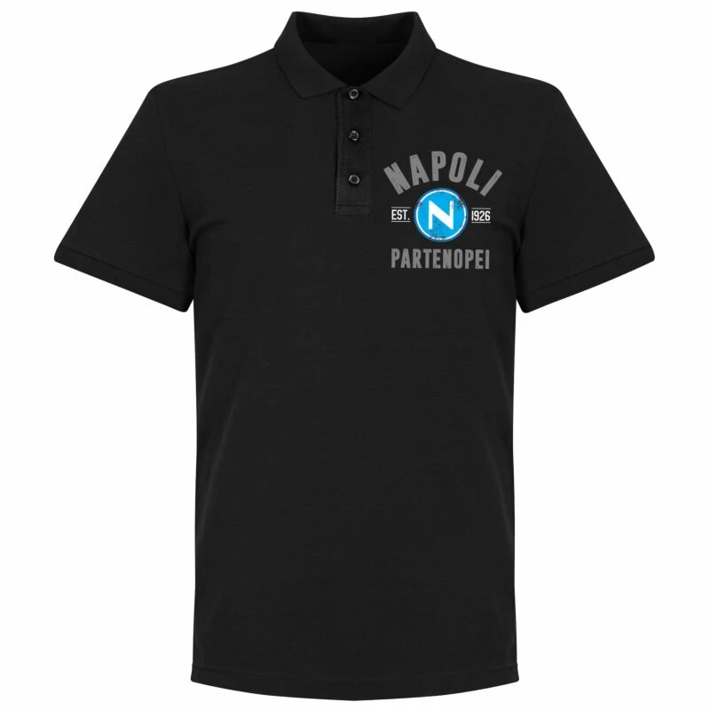 Neapel Established Crest Polo - Schwarz 1 Neapel Established Crest Polo - Schwarz