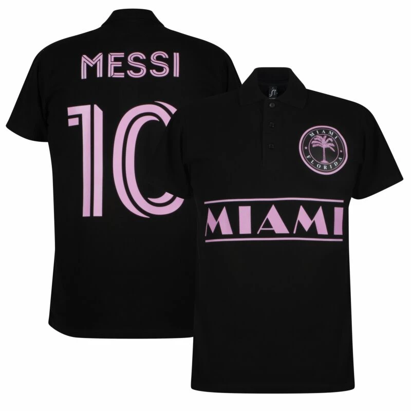 Miami Team Messi 10 Polo - Schwarz 1 Miami Team Messi 10 Polo - Schwarz