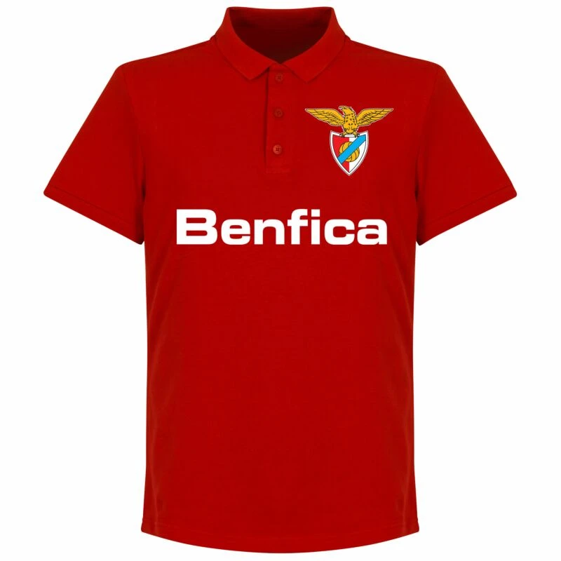 Benfica Team Polo Shirt - Red 1 Benfica Team Polo Shirt - Red