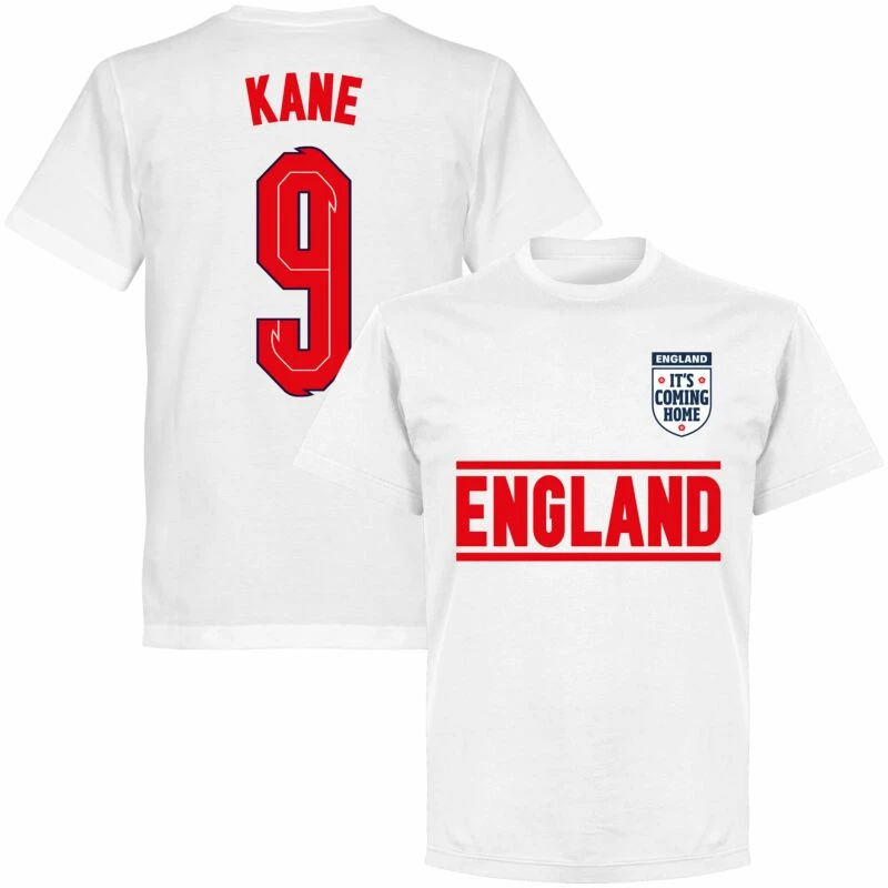 England Kane 9 Team T-shirt - Weiß 1 England Kane 9 Team T-shirt - Weiß