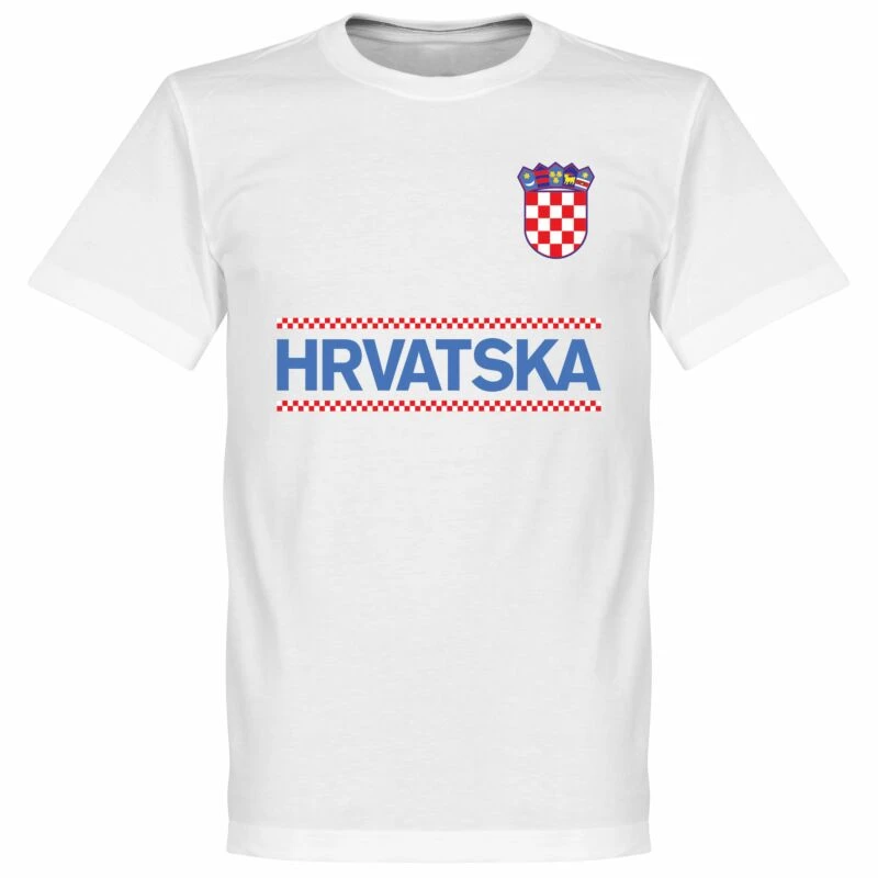 Kroatien Modric 10 Team T-Shirt - Weiß 3 Kroatien Modric 10 Team T-Shirt - Weiß – Bild 3