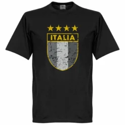 Italien Golden Stern Vintage BOYS T-Shirt - Schwarz