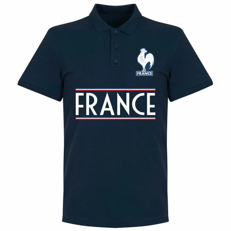 Frankreich Team Polo Shirt - Navy 1 Frankreich Team Polo Shirt - Navy