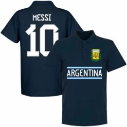 Argentinien Messi 10 Team Polo Shirt - Marine