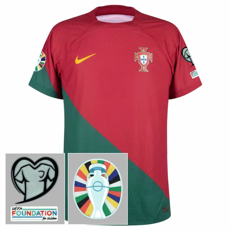 Nike Portugal Home Dri-Fit ADV Match Trikot 2022-2023 Inkl. UEFA Euro 2024 Qualifikations Set 1 Nike Portugal Home Dri-Fit ADV Match Trikot 2022-2023 Inkl. UEFA Euro 2024 Qualifikations Set