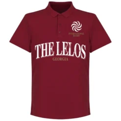 Georgia Rugby Polo Shirt - Dunkelrot