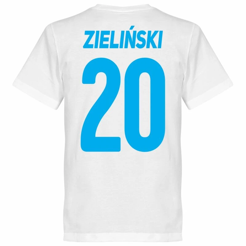 Napoli Zielinski 20 Team T-Shirt - Weiß 2 Napoli Zielinski 20 Team T-Shirt - Weiß – Bild 2
