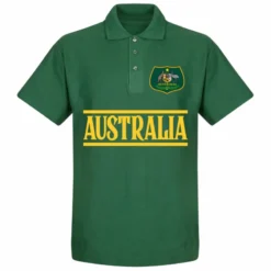 Australien Team Polo Shirt - Dunkelgrün