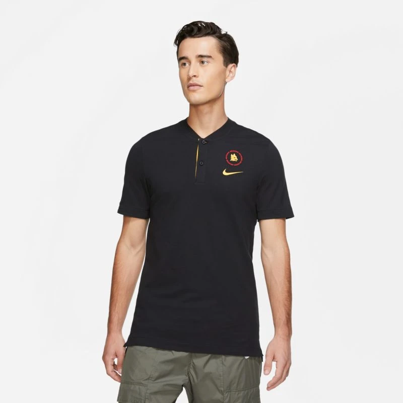 Nike AS Rom NSW Modern Polo - Schwarz/gold 2020-2021 4 Nike AS Rom NSW Modern Polo - Schwarz/gold 2020-2021 – Bild 4