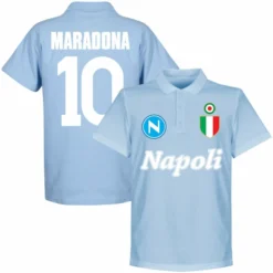 Neapel Team Maradona 10 Polo Shirt - Hallblau