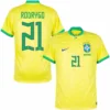 Nike Brasilien Home Rodrygo 21 Trikot 2022-2023 (Offizielle Beflockung)