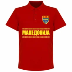 Mazedonien Team Polo Shirt - Rot