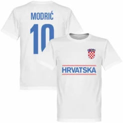 Kroatien Modric 10 Team T-Shirt - Weiß