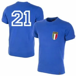 Copa Italien Home Nr.21 Retro Trikot 1970 (Retro Filz-Spielerbeflockung)