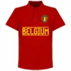 Belgien Team Polo Shirt - Rot