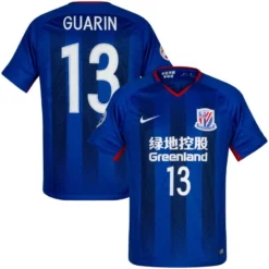 Nike 2018 Shanghai Shenhua Home Trikot Inkl Guarin 13 & Asian Champions League Logo