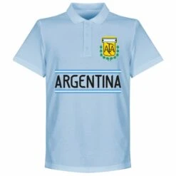 Argentinien Team Polo Shirt - Himmelblau