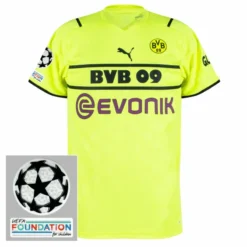Puma Borussia Dortmund Cup Trikot 2021-2022 Inkl. UCL Starball & UEFA Foundation Logos