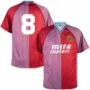 Score Draw Aston Villa Home No.8 - Aspinall Retro Trikot 1988-1989 (Retro Filz-Spielerbeflockung)