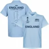 England Kricket Weltmeister Road To Victory Polo Shirt - Hellblau