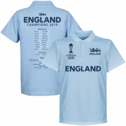 England Kricket Weltmeister Road To Victory Polo Shirt - Hellblau