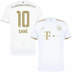 Adidas Bayern München Away Sané 10 Trikot 2022-2023 (Offizielle Beflockung)