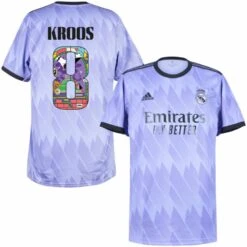 Adidas Real Madrid Away Kroos 8 Trikot 2022-2023 (Vorsaison Beflockung)