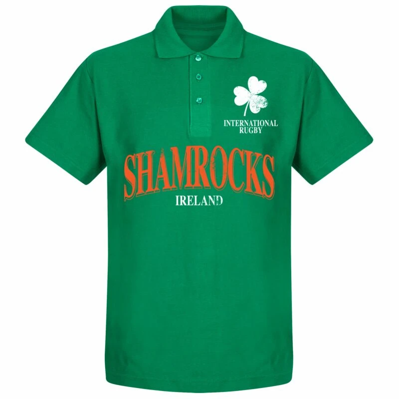 Irland Rugby Polo Shirt - Grün 1 Irland Rugby Polo Shirt - Grün