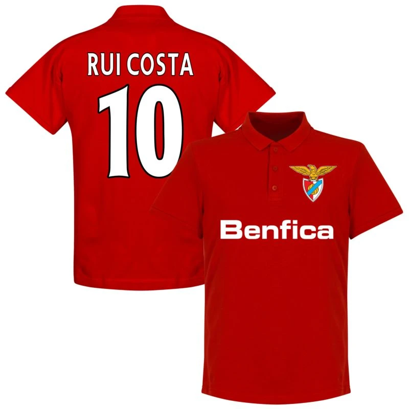Benfica Rui Costa Team Polo Shirt - Rot 1 Benfica Rui Costa Team Polo Shirt - Rot