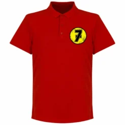 Barry Sheene No.7 Polo Shirt - Rot