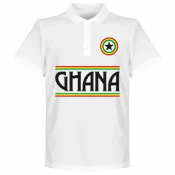 Ghana Team Polo Shirt - Weiß