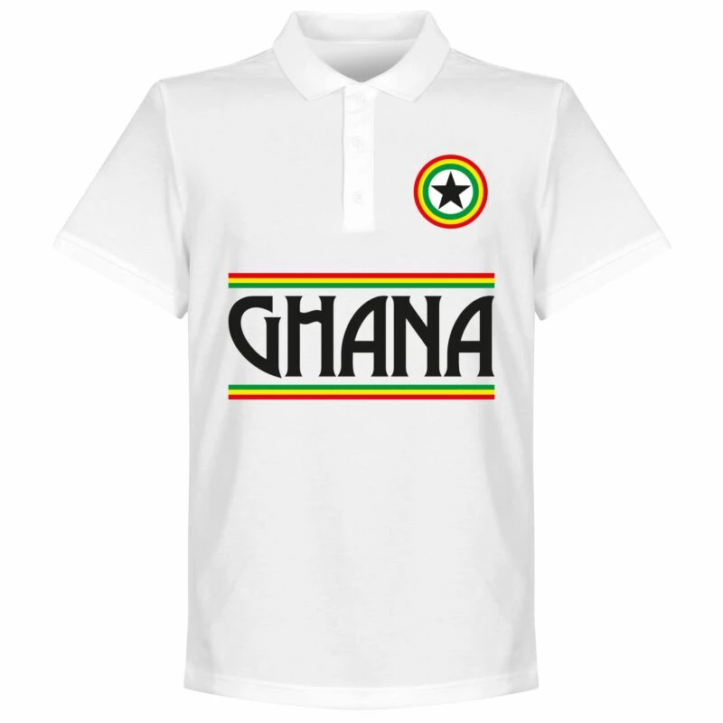 Ghana Team Polo Shirt - Weiß 1 Ghana Team Polo Shirt - Weiß