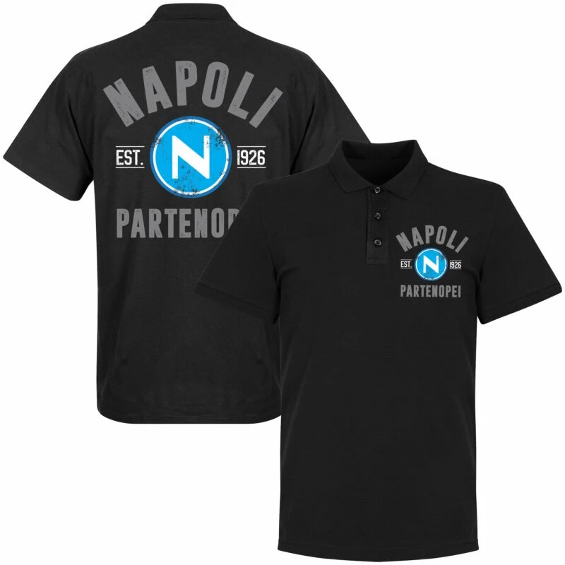 Neapel Established Double Crested Polo Shirt - Schwarz 1 Neapel Established Double Crested Polo Shirt - Schwarz