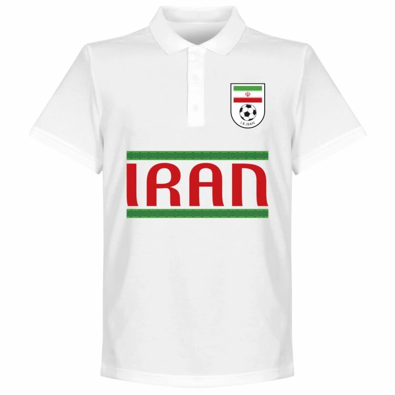 Iran Team Polo Shirt - Weiß 1 Iran Team Polo Shirt - Weiß