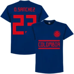 Kolumbien D. Sanchez 23 Team T-Shirt - Blau