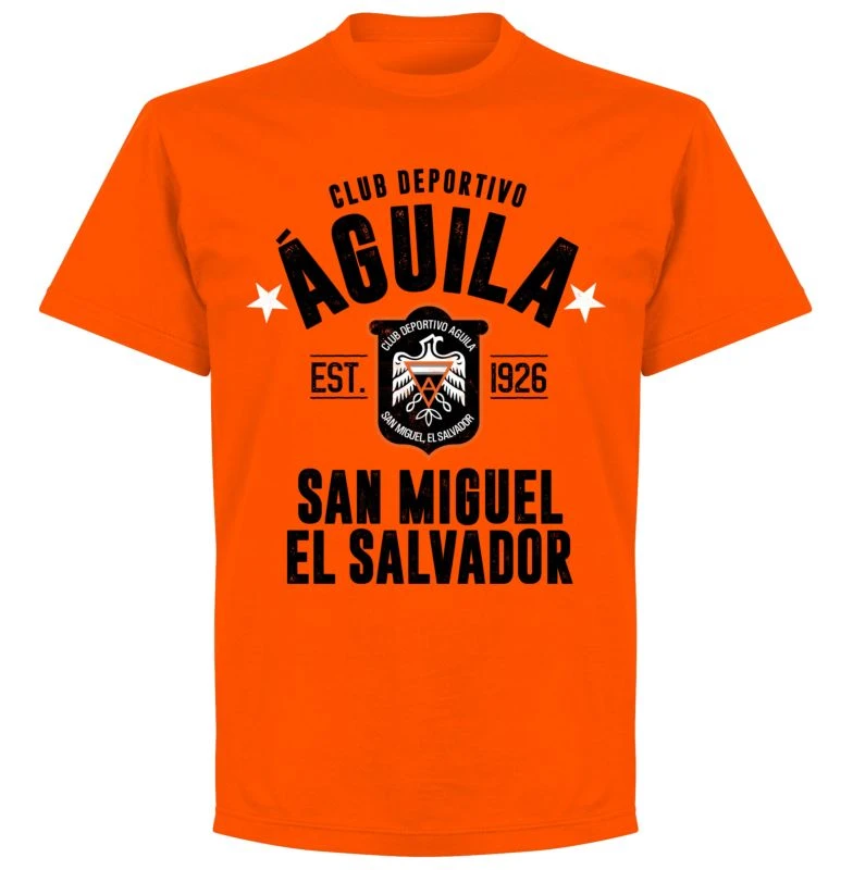 Club Deportivo Aguila Established T-shirt - Orange 1 Club Deportivo Aguila Established T-shirt - Orange