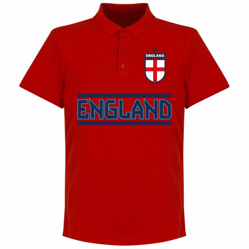 England Team Polo Shirt - Rot 1 England Team Polo Shirt - Rot