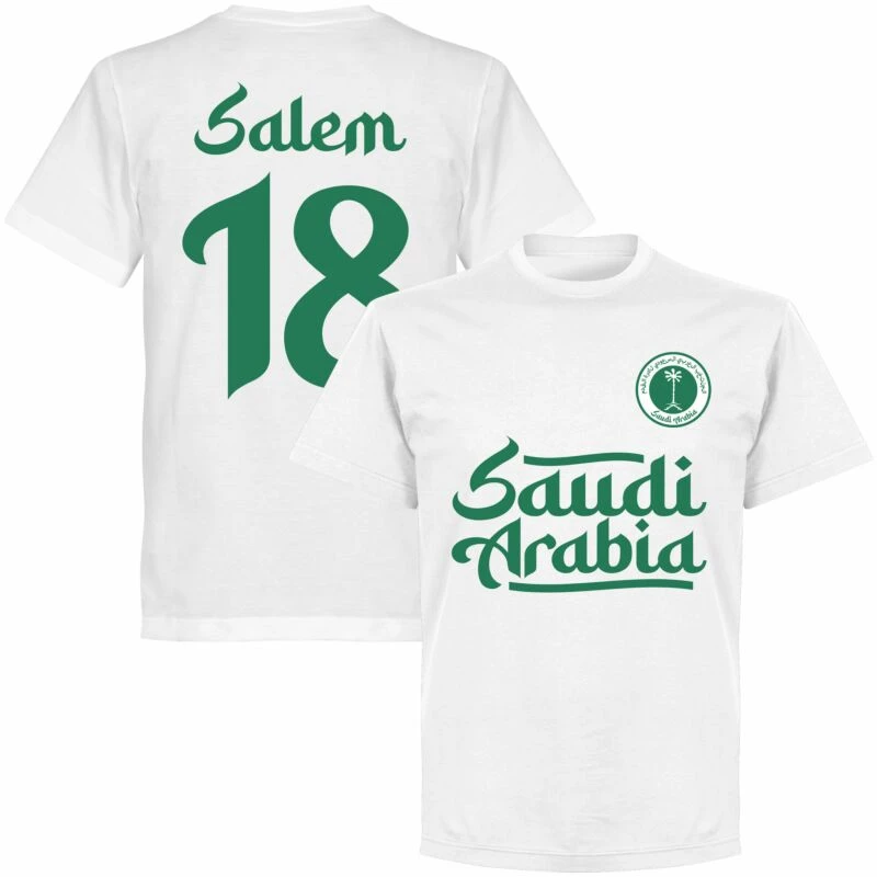 Saudi-Arabien Team Salem 18 T-shirt - Weiß 1 Saudi-Arabien Team Salem 18 T-shirt - Weiß