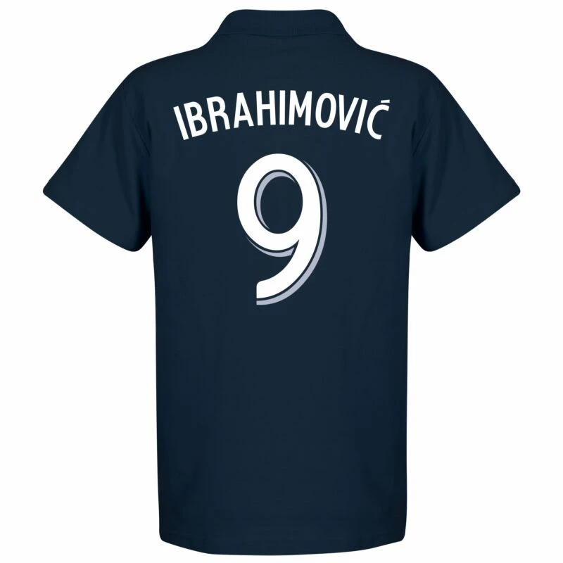 Zlatan Ibrahimovic 9 LA Polo Shirt - Navy 2 Zlatan Ibrahimovic 9 LA Polo Shirt - Navy – Bild 2