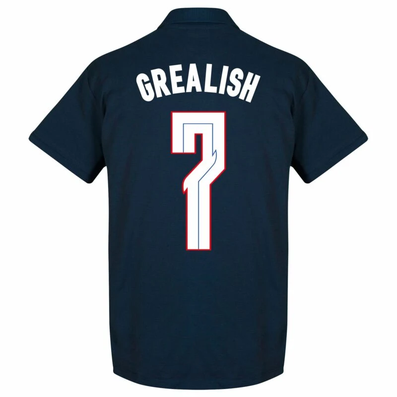 England Grealish Team Polo - Blau 2 England Grealish Team Polo - Blau – Bild 2