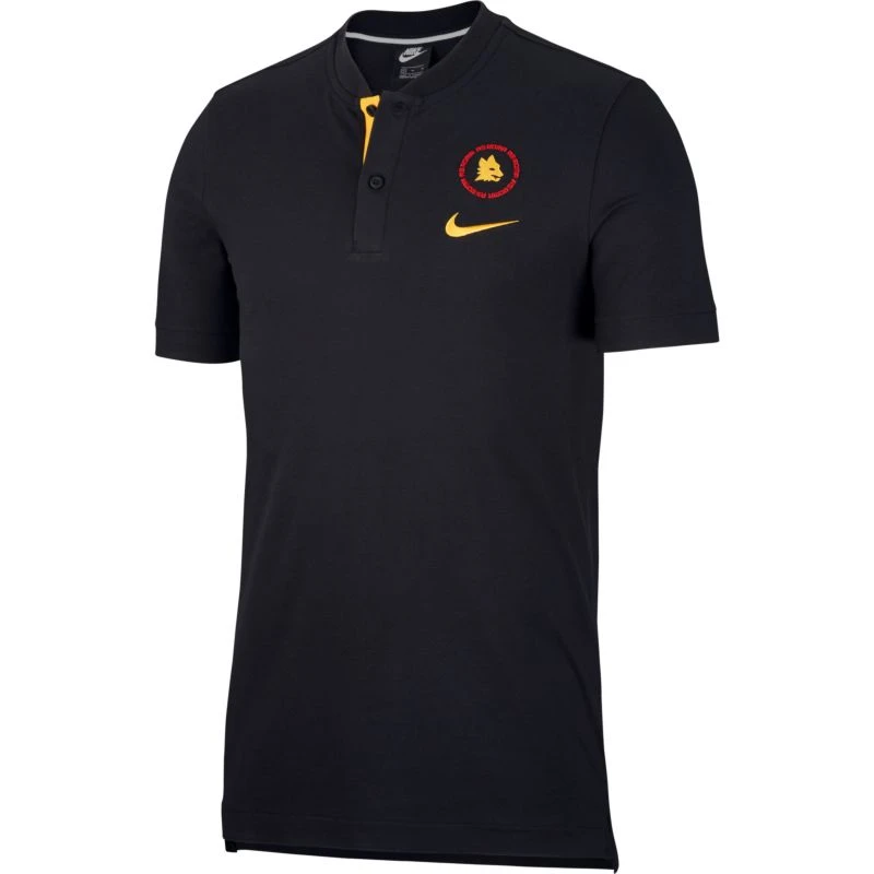 Nike AS Rom NSW Modern Polo - Schwarz/gold 2020-2021 1 Nike AS Rom NSW Modern Polo - Schwarz/gold 2020-2021